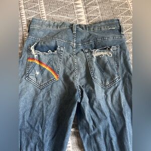 Mother denim jeans learning to hula